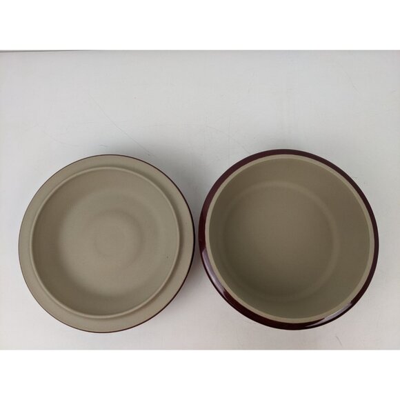 Pampered Chef Stoneware 6 cup 1.5 L Round Cranberry Covered Casserole Baker 1153 - Picture 5 of 13